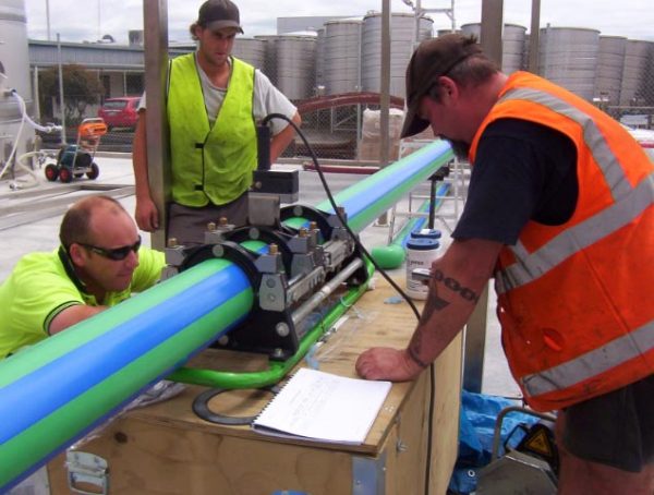 Butt welding training photo